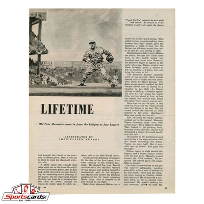 Vintage Moose Krause and Earley signed magazine photo of pitcher in action