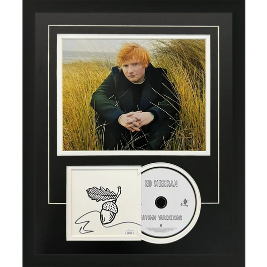 Ed Sheeran autographed Autumn Variations deluxe framed CD with photo