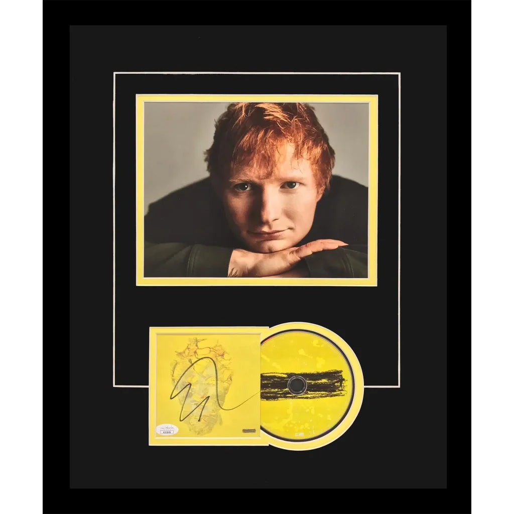 Ed Sheeran autographed Subtract deluxe framed CD and cover with portrait