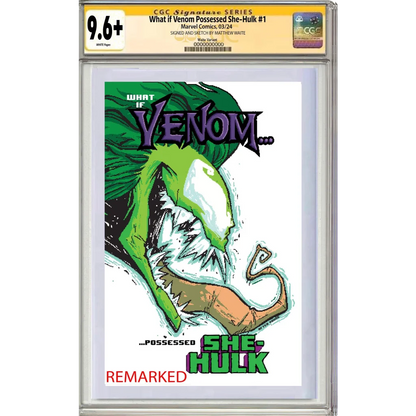 9.6 graded What If? comic with Eddie Brock Venom and She-Hulk