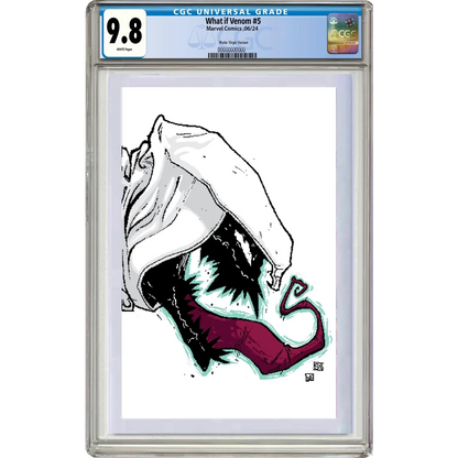 Eddie Brock Venom comic book CGC 9.8 graded cover with symbiote face