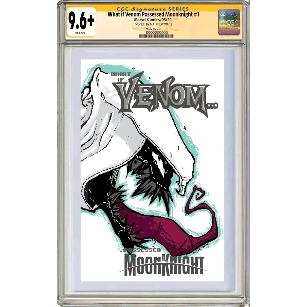 Eddie Brock Venom Moon Knight CGC 9.8 graded comic cover