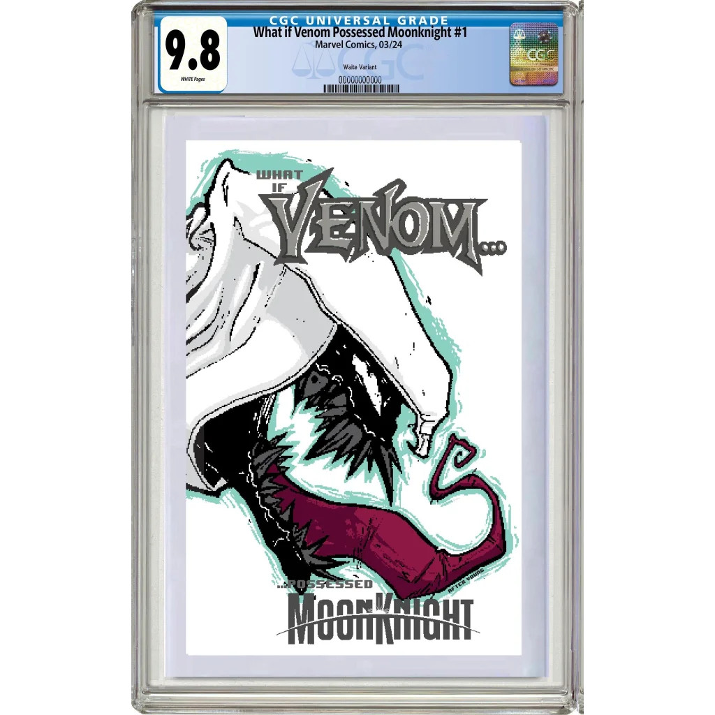 CGC 9.8 graded Eddie Brock Venom Moon Knight crossover comic cover