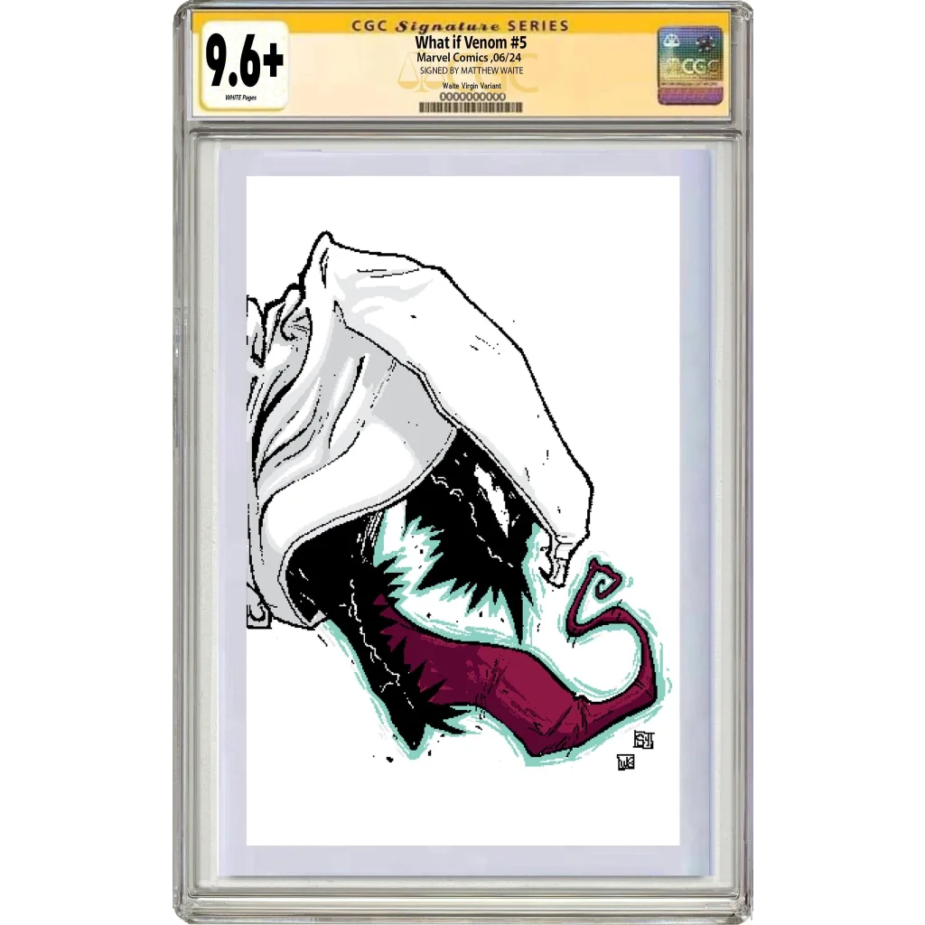 Eddie Brock Venom Moon Knight CGC 9.8 graded comic with white red symbiote mask