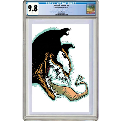 9.8 graded Eddie Brock Venom flexing arm comic cover collectible