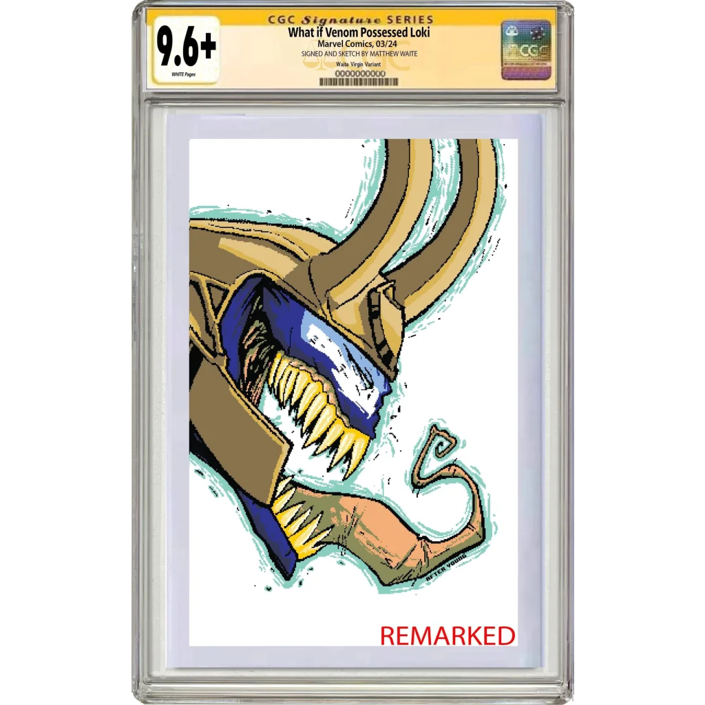 9.6+ CGC Eddie Brock Venom Symbiote Loki card variant cover