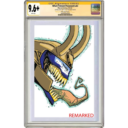 9.6+ CGC Eddie Brock Venom Symbiote Loki card variant cover