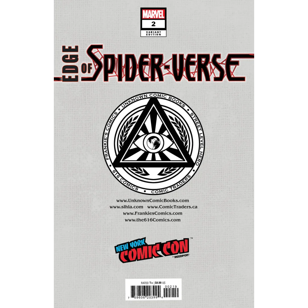 Back cover of Epic British Spider Hero Comic Book Adventure Awaits showing vibrant artwork