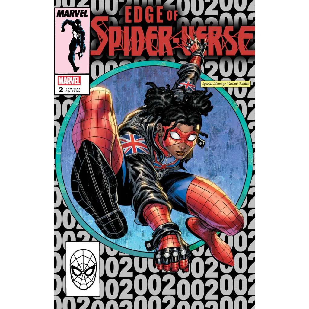 Comic book featuring a British-themed Spider-Verse hero from Epic British Spider Hero Comic Book Adventure Awaits