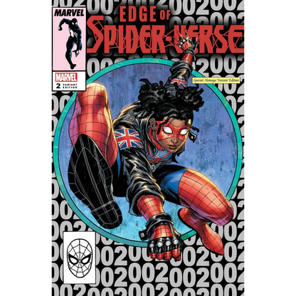 Comic book featuring a British-themed Spider-Verse hero from Epic British Spider Hero Comic Book Adventure Awaits
