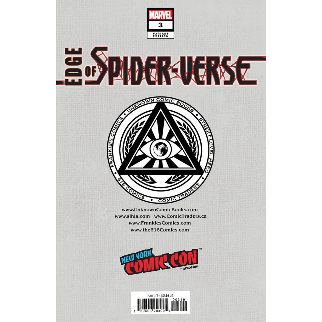 Epic Spider-Verse #3 Variant Cover with White Haired Web Slinger comic book art