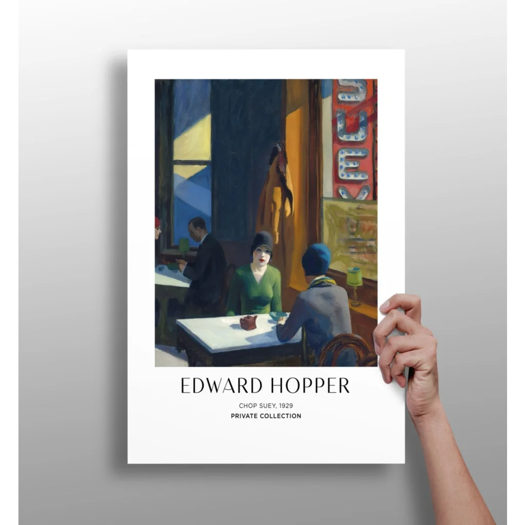 Insigne Aluminum Prints of Edward Hoppers moody Chop Suey 1929 art