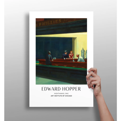 Hopper Nighthawks Framed Print Brings Classic Diner Vibes Home | Insigneart USA | vintageantiquesgifts.com