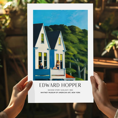 Framed Edward Hopper Second Story Sunlight 1960 on insigne aluminum print