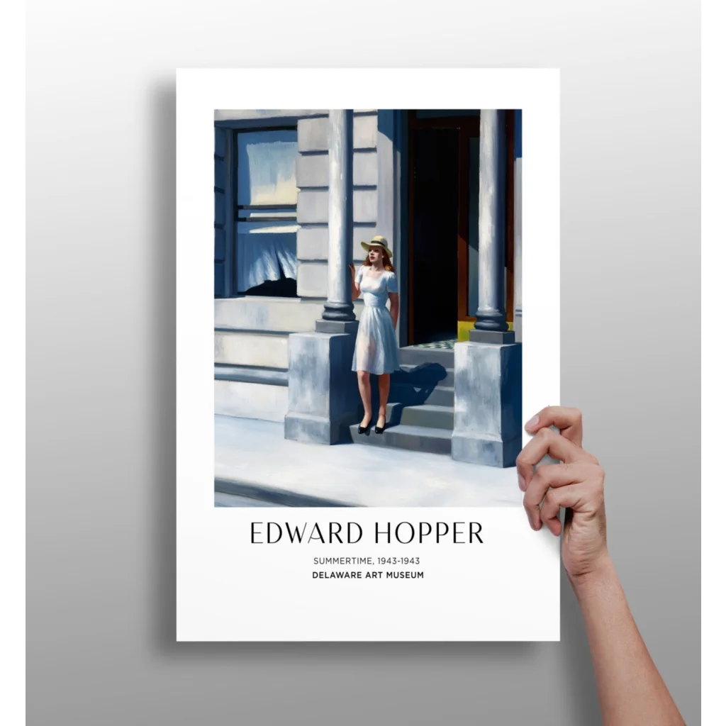 Edward Hopper Summertime Insigne Aluminum Print for Your Gallery Wall | Insigneart USA | vintageantiquesgifts.com