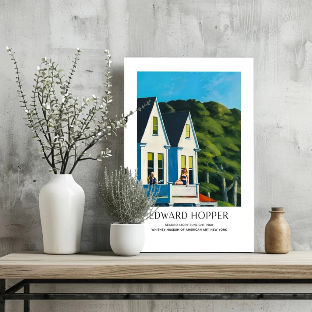 Framed Edward Hopper Second Story Sunlight 1960 insigne aluminum print