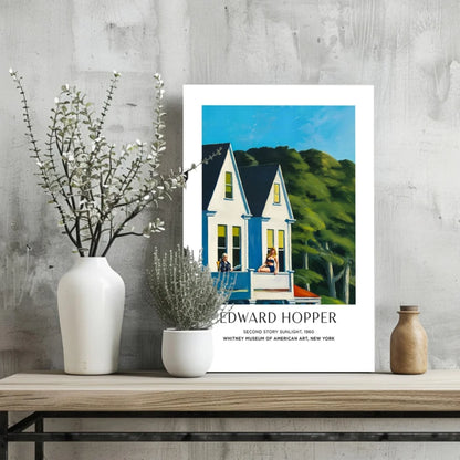 Framed Edward Hopper Second Story Sunlight 1960 insigne aluminum print