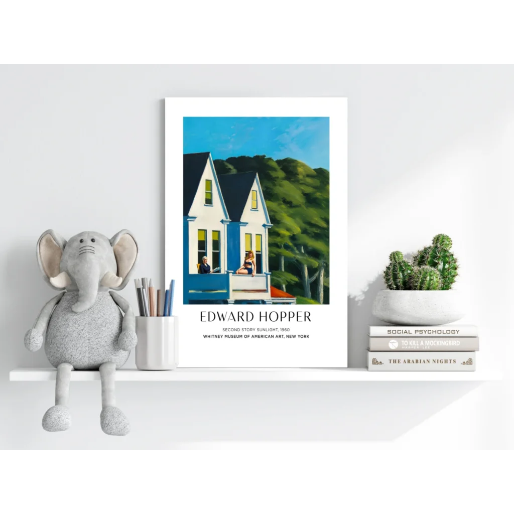 Edward Hopper Second Story Sunlight on Insigne aluminum print