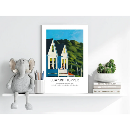 Edward Hopper Second Story Sunlight on Insigne aluminum print