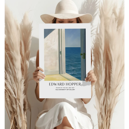Insigne aluminum prints of Hopper Rooms by the Sea with ocean view