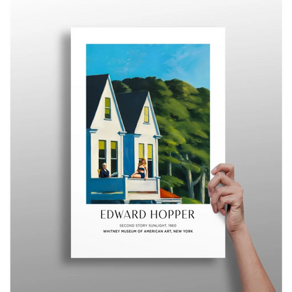 Framed Edward Hopper Second Story Sunlight 1960 on Insigne aluminum print