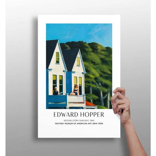 Framed Edward Hopper Second Story Sunlight 1960 on Insigne aluminum print