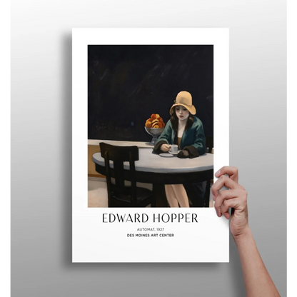 Insigne aluminum prints of Edward Hoppers 1927 Automat painting