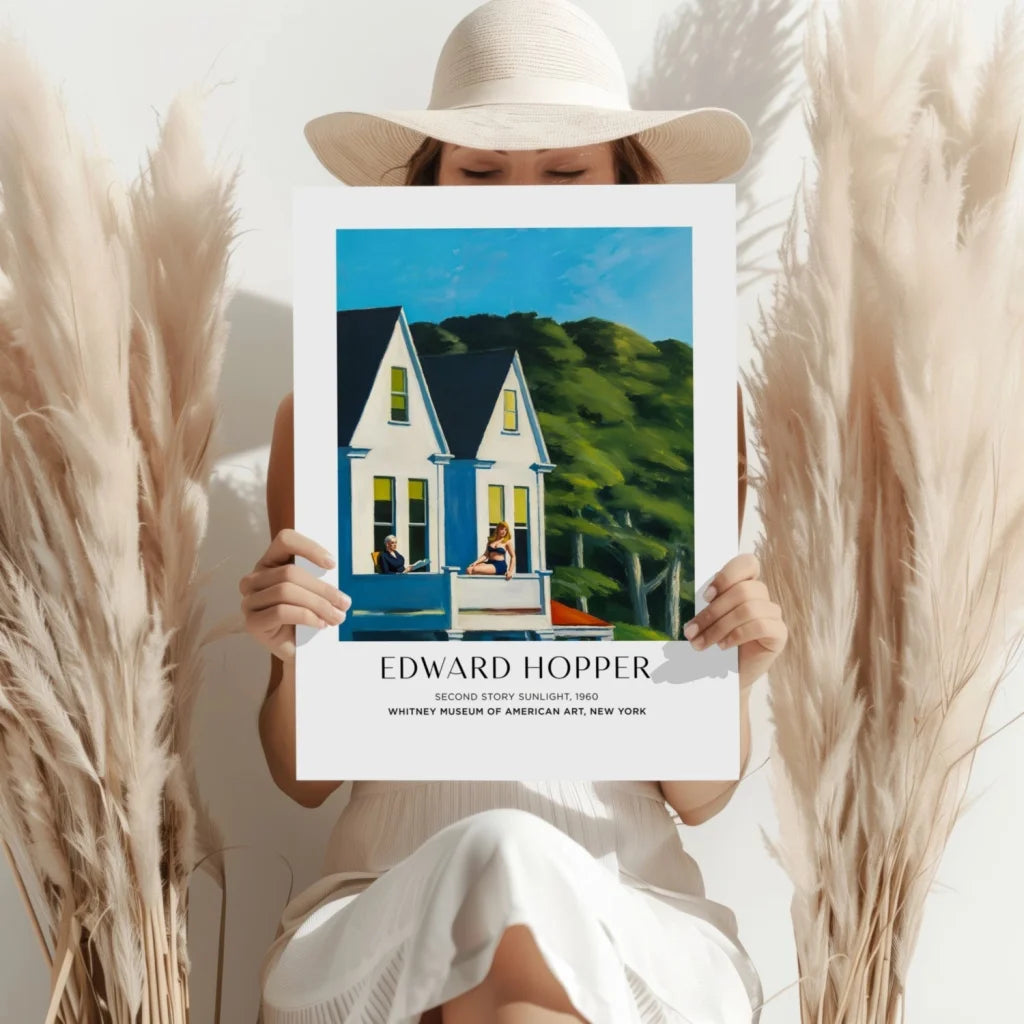 Framed Edward Hopper Second Story Sunlight on insigne aluminum print