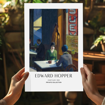 Insigne aluminum prints of Edward Hoppers 1929 Chop Suey framed art