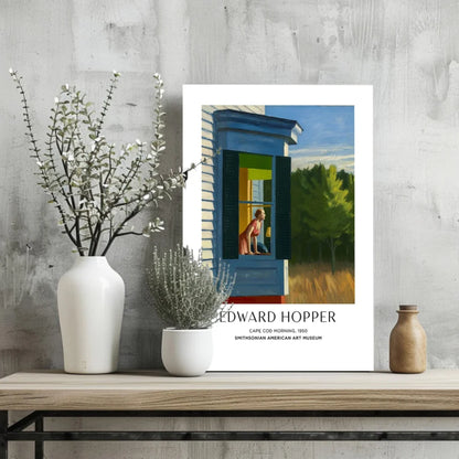 Insigne Aluminum Prints Cape Cod Morning by Edward Hopper | Glass Wall Art Print | vintageantiquesgifts.com