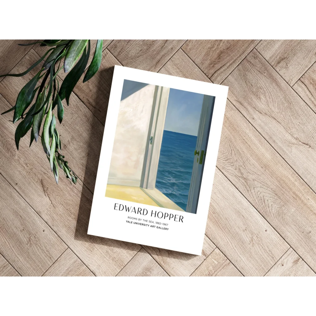 Insigne aluminum prints of Edward Hopper’s serene Rooms by the Sea coastal view