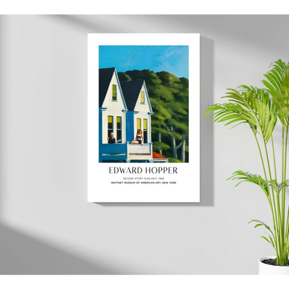 Framed Edward Hopper Second Story Sunlight insigne aluminum print