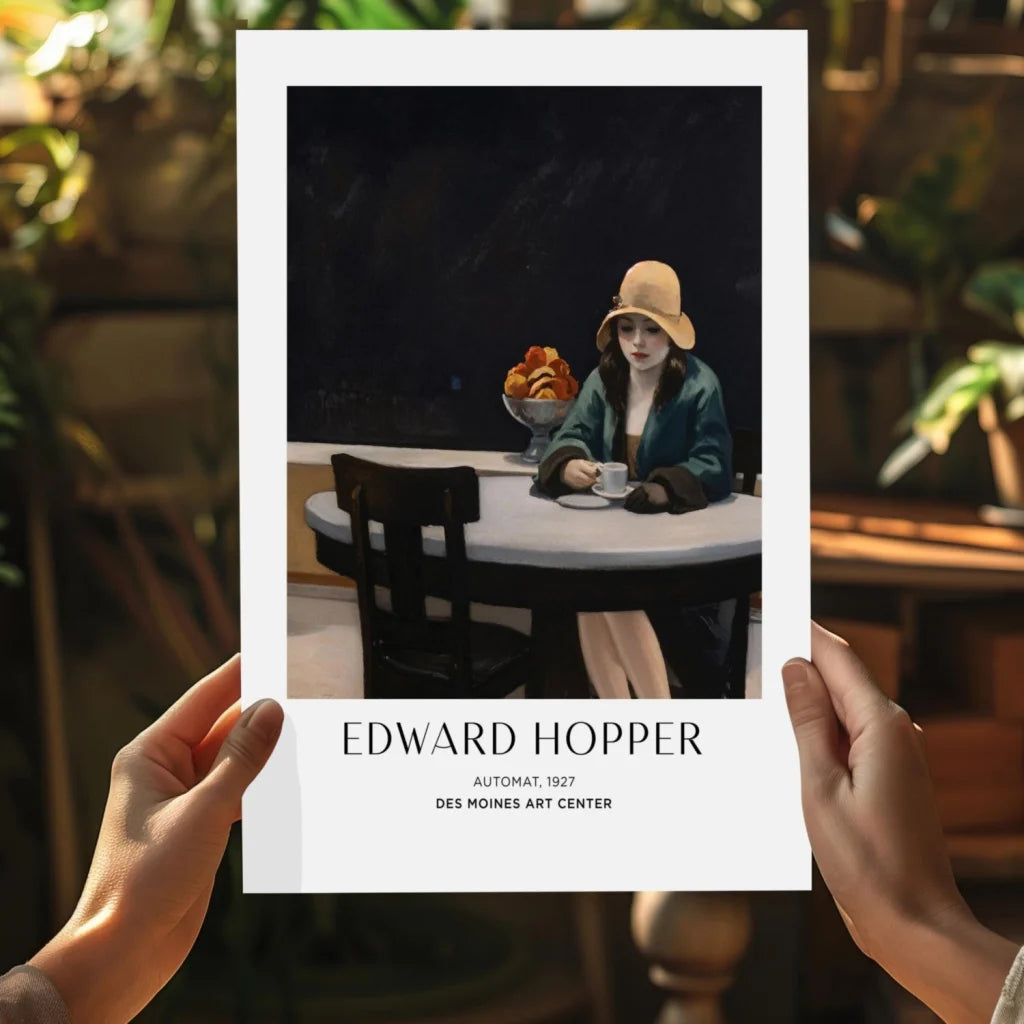 Insigne aluminum prints of Edward Hoppers 1927 Automat painting