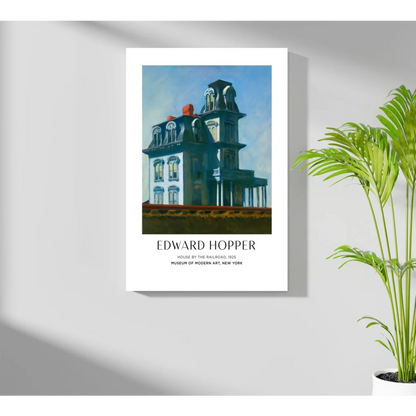 Edward Hopper House by the Railroad aluminum print set