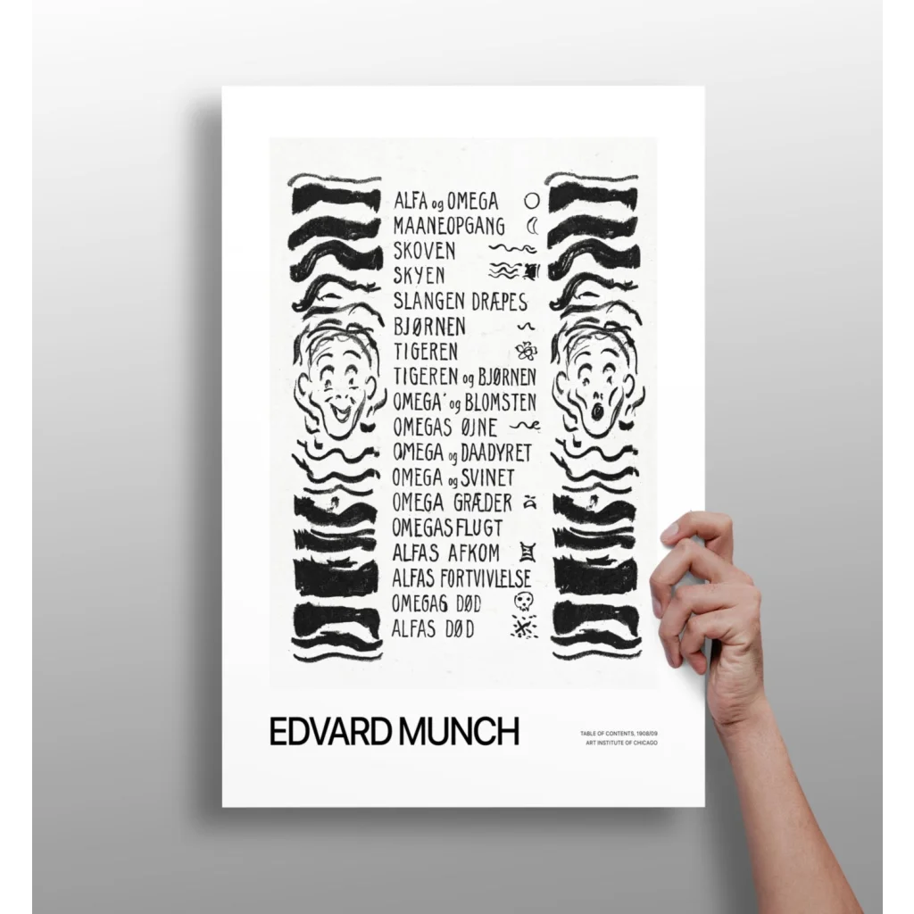 Insigne aluminum prints of Munch’s stylized Scream poster