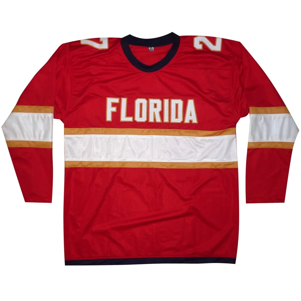 Eetu Luostarinen autographed red Florida Panthers #27 jersey with stripes