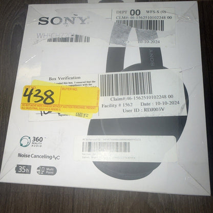 Sony WH-CH720N Wireless Noise Canceling Over-Ear Headphones — Black (Open Box)