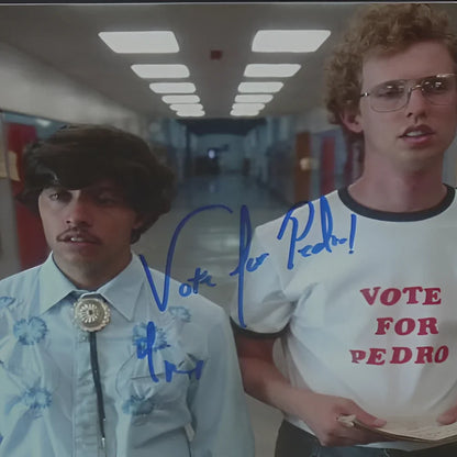 Efren Ramirez autographed deluxe framed 11x14 photo with Vote for Pedro t-shirt