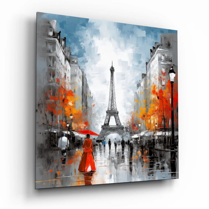 Stunning Eiffel Tower Glass Art with Vibrant Colors | Insigneart USA | vintageantiquesgifts.com