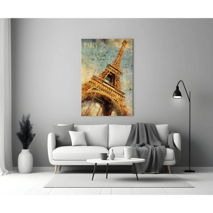 Vintage Paris Eiffel Tower Wall Art Canvas Print | Modern Wall Art Decor | vintageantiquesgifts.com
