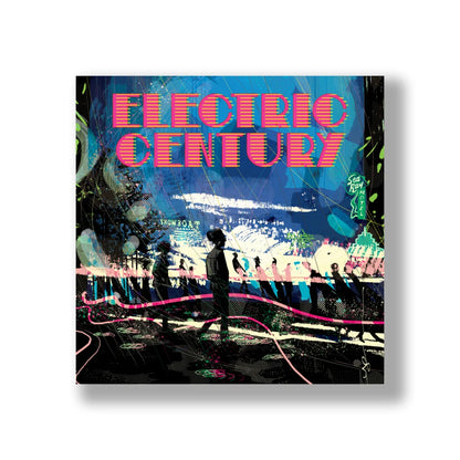 Electric Century vinyl LP picture disc with colorful urban scene and ELECTRIC CENTURY text
