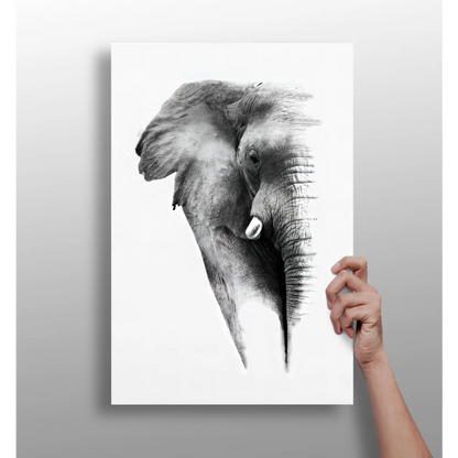 Stunning Elephant Head Insigne Aluminum Print for Your Wall | Insigneart USA | vintageantiquesgifts.com