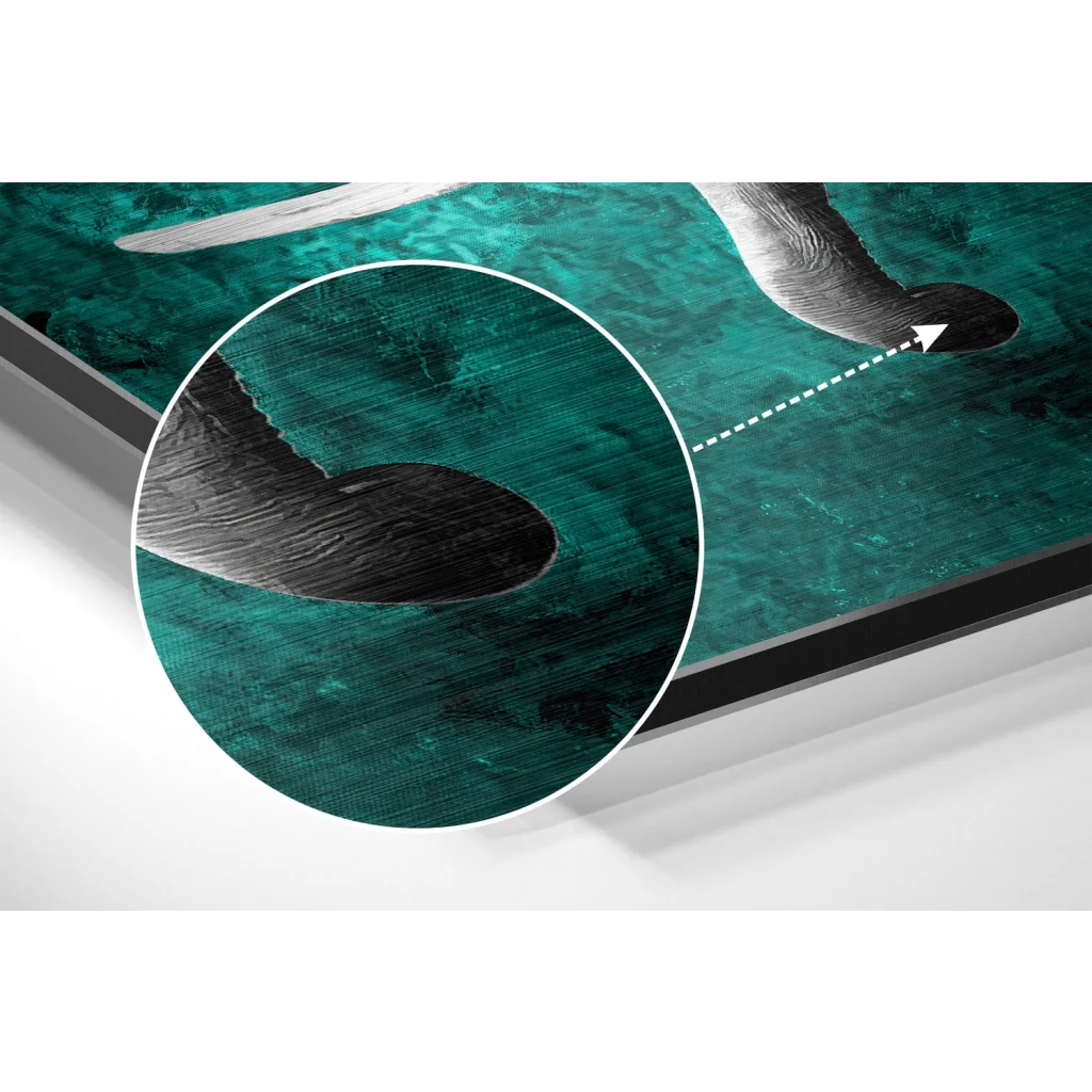 Elephant Brushed Aluminium Dibond Wall Art