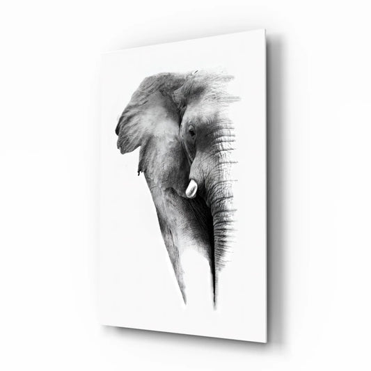 Stunning Elephant Canvas Wall Art in Bold Black and White | Insigneart USA | vintageantiquesgifts.com