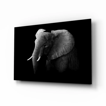 Majestic Elephant Canvas Wall Art in Stunning Black and White | Insigneart USA | vintageantiquesgifts.com