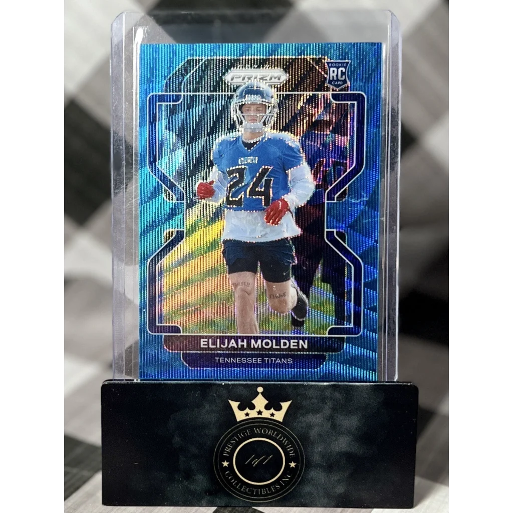 Elijah Molden prizm rookie card from Prestige Worldwide Collectibles