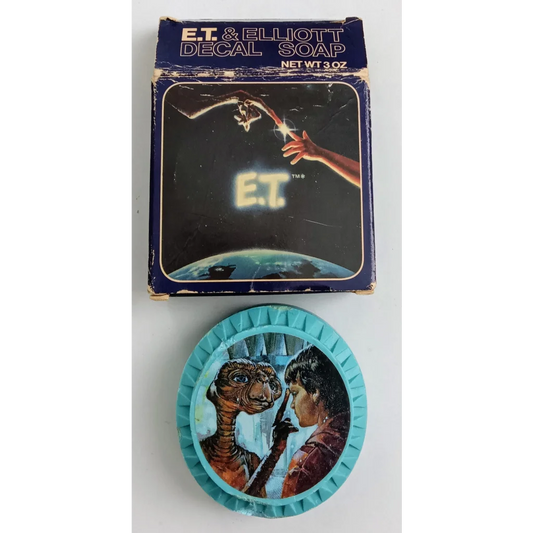 Vintage E.T. on Elliott Decal Soap Bar from 1982 Nostalgia Collection