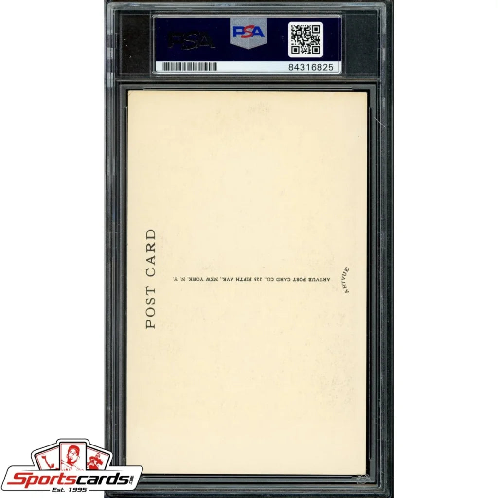 Rare Elmer Flick Artvue HOF Plaque Type 2 PSA-certified postcard in sleeve