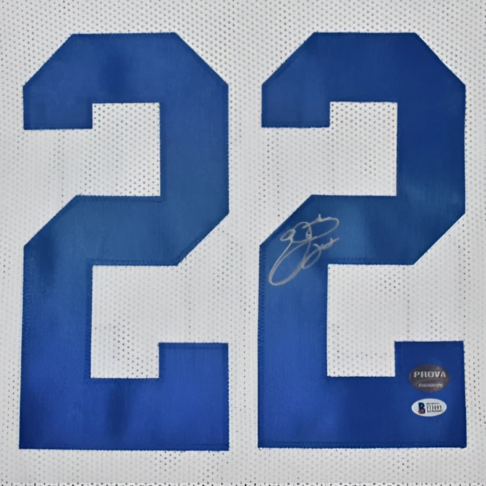 Emmitt Smith autographed Dallas Cowboys white #22 jersey
