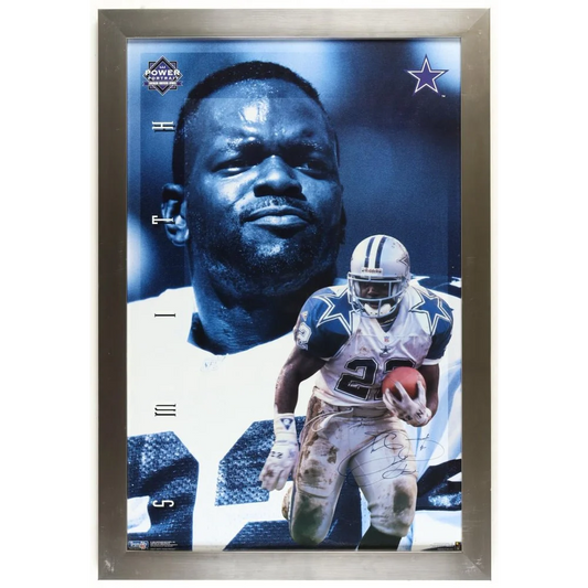 Emmitt Smith signed Dallas Cowboys poster with Beckett Authentication for fans